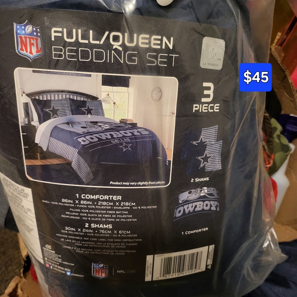 Cowboys 3 piece comforter set